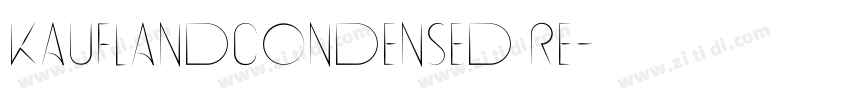 KauflandCondensed Re字体转换